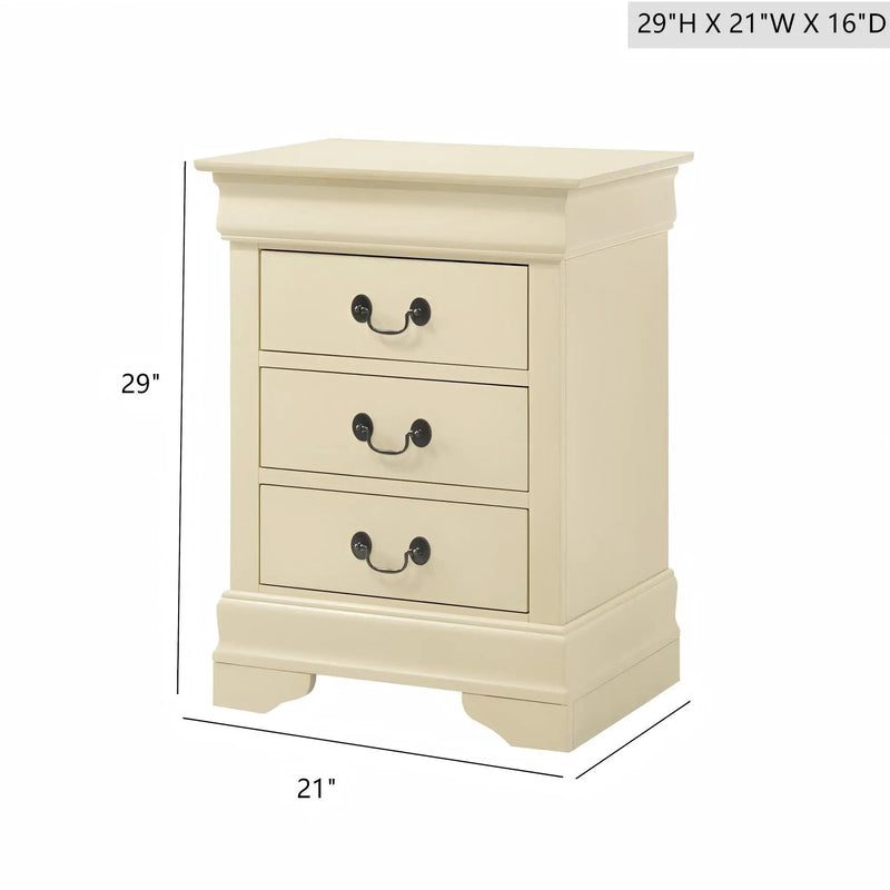 Louis Phillipe - Nightstand - Wood by HouseOfZazla