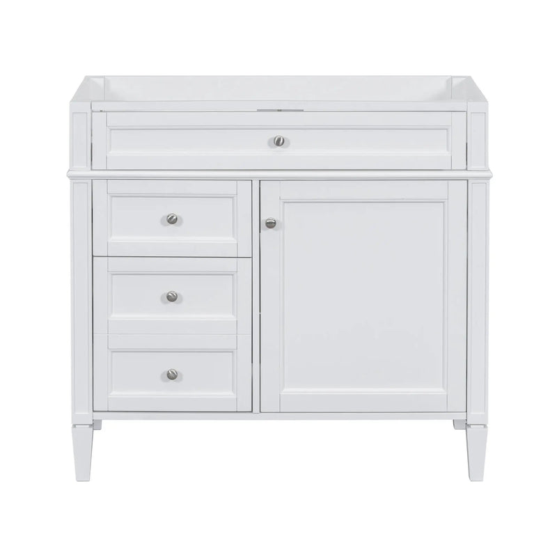 Bathroom Vanity With 2 Drawers And Tip-Out Drawer, Storage Cabinet by HouseOfZazla