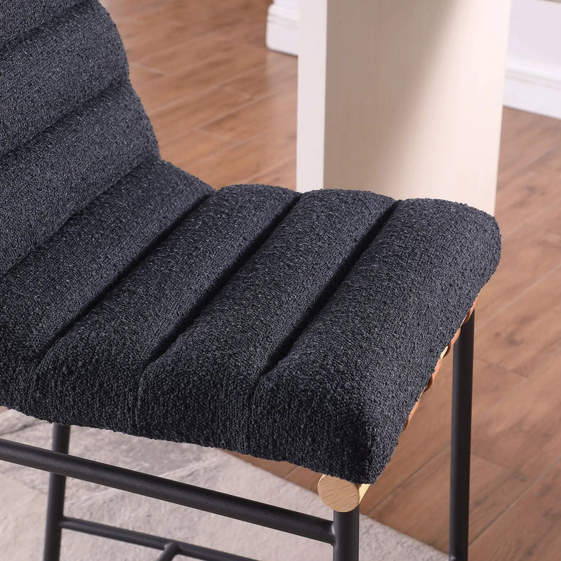 Lahni - 17" Boucle Fabric Counter Height Chair by HouseOfZazla