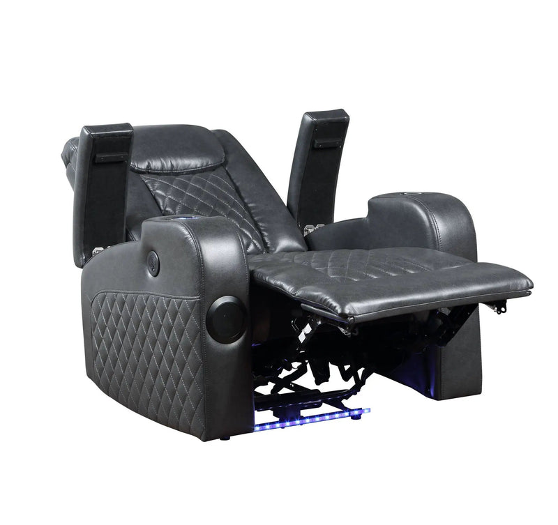 Alair Leather Aire Power Motion Recliner with Bluetooth and Wireless Charger by HouseOfZazla