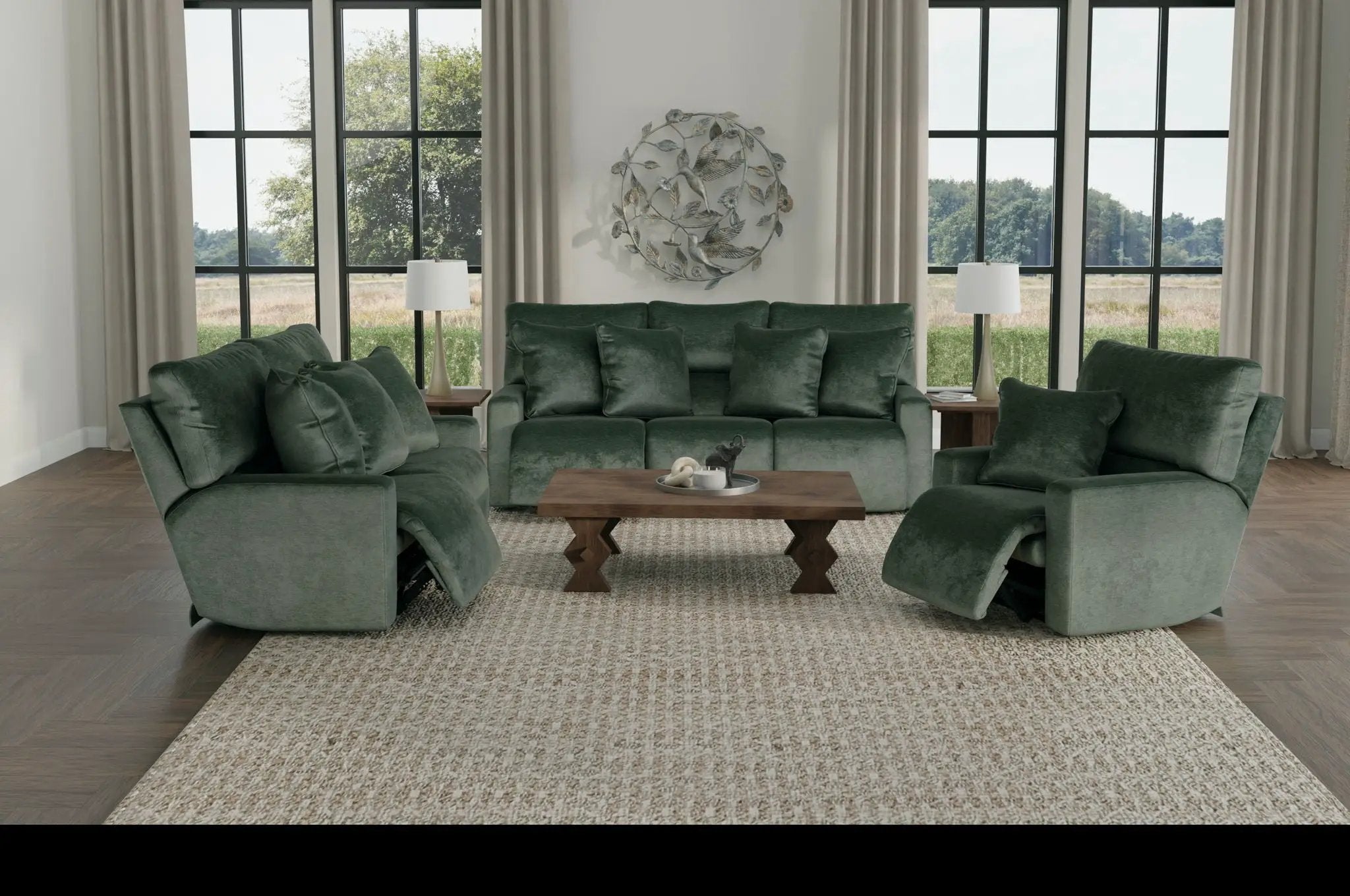 Rayton - Power Lay Flat Recliner With Zero Gravity - Pine by Unique Piece Furniture
