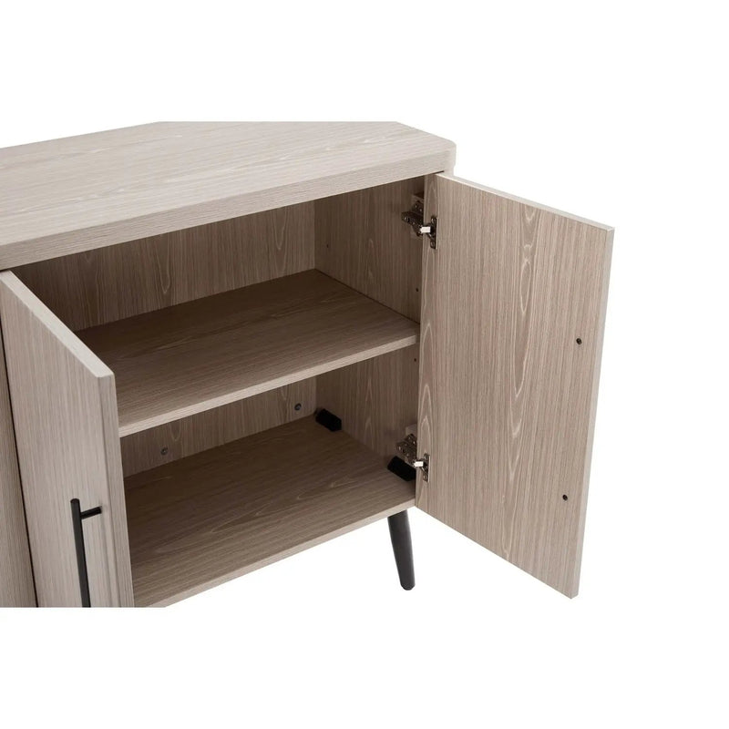Jodie - Fluted Accent Cabinet - Oak by HouseOfZazla