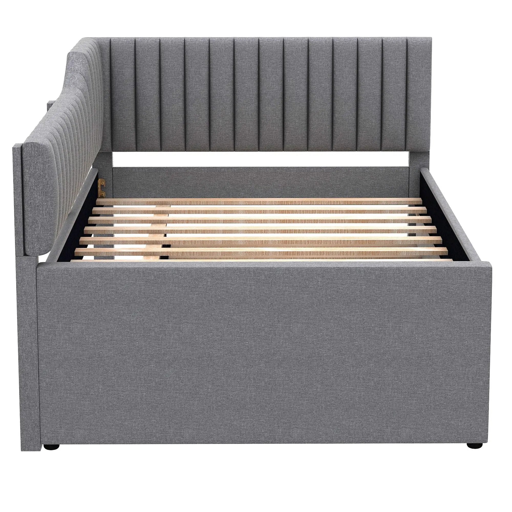 Upholstered Daybed With Trundle And 3 Drawers by HouseOfZazla