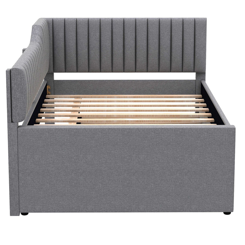 Upholstered Daybed With Trundle And 3 Drawers by HouseOfZazla