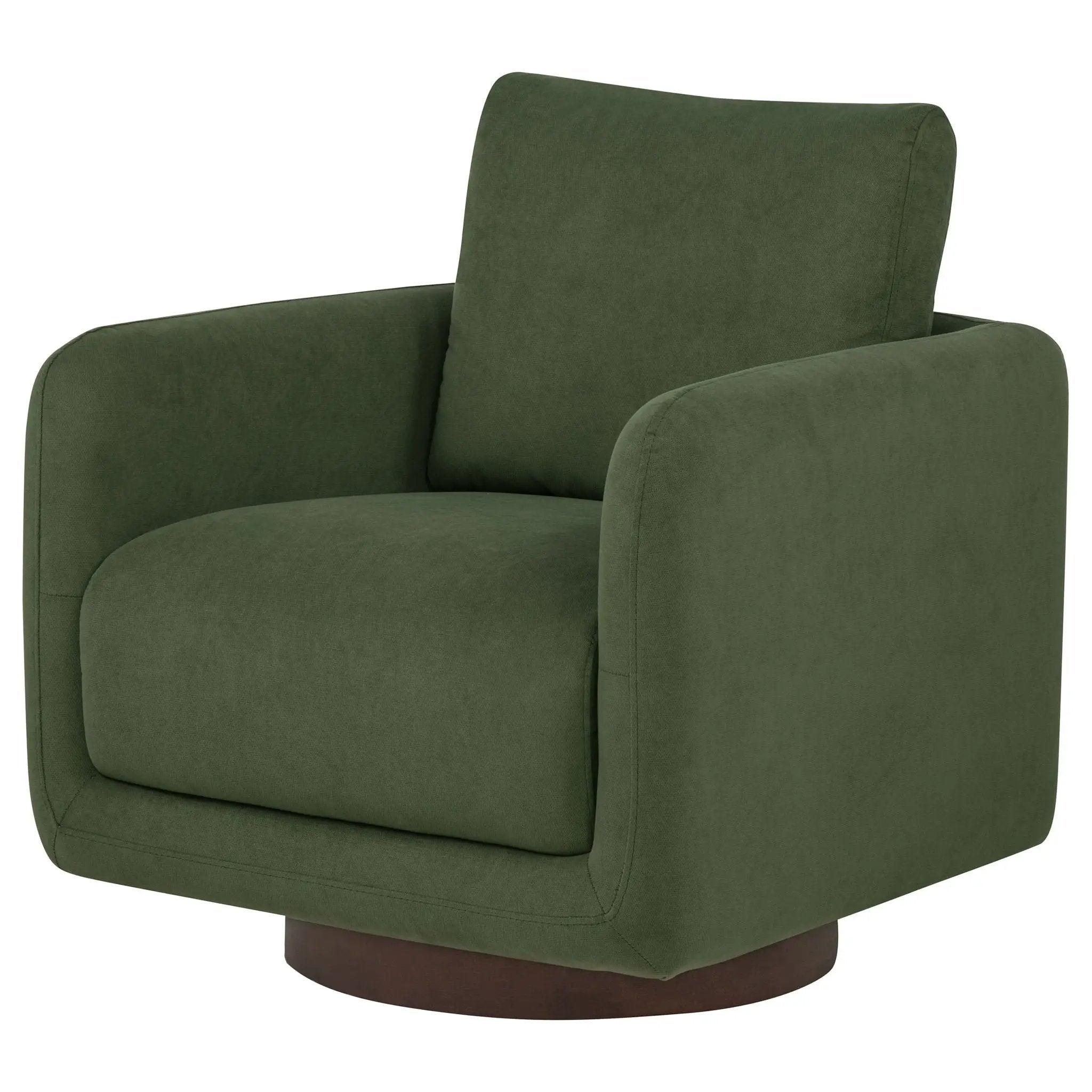 Iris Fabric Upholstered Swivel Accent Chair Matcha by Unique Piece Furniture