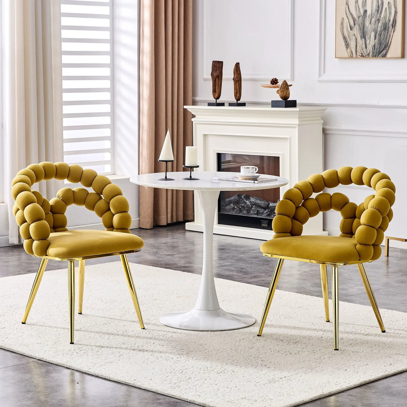 Puffy Bubble Ball Chain Chairs for Dining Room by HouseOfZazla