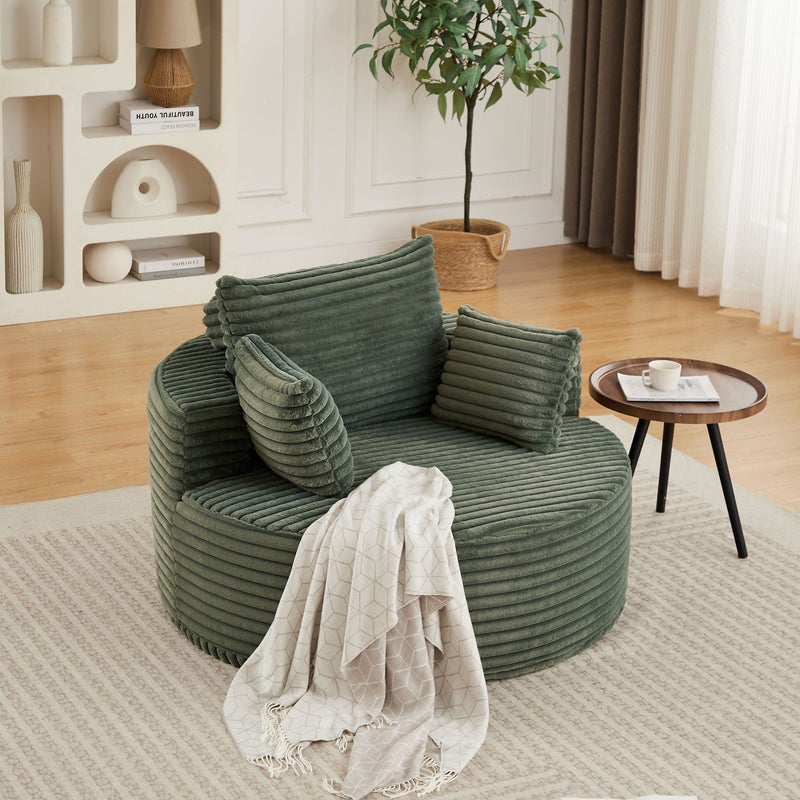 Modern Single Sofa With Backrest Pillow For Living Room by HouseOfZazla