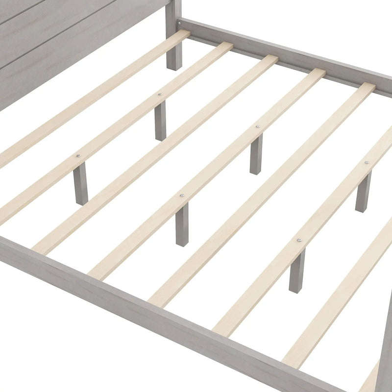 anopy Platform Bed With Headboard And Support Legs by HouseOfZazla