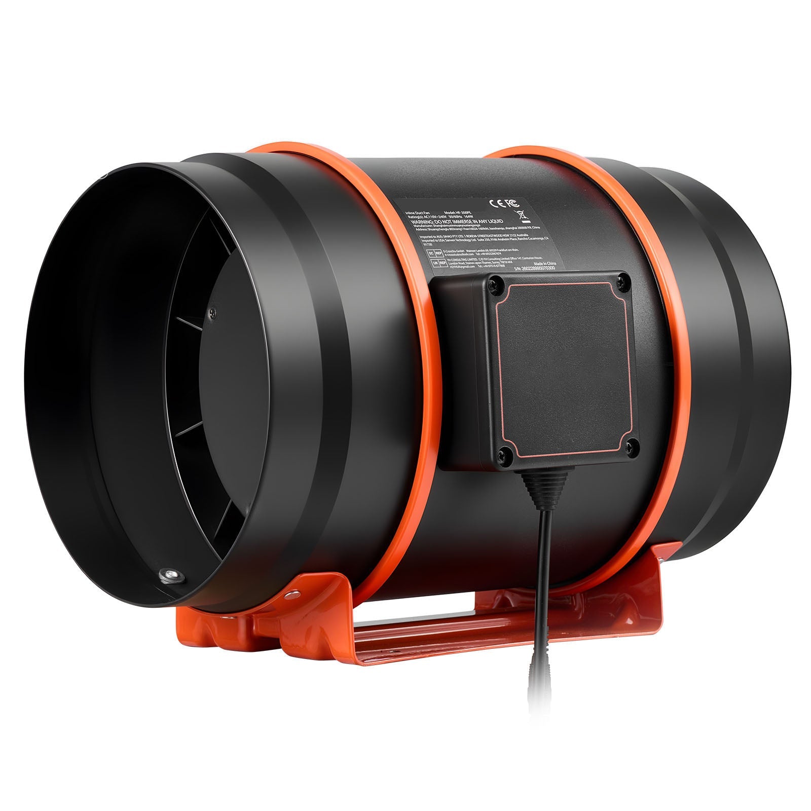 Inline Duct Fan 807 CFM 8 Inch EC Motor Ventilation Fan by HouseOfZazla