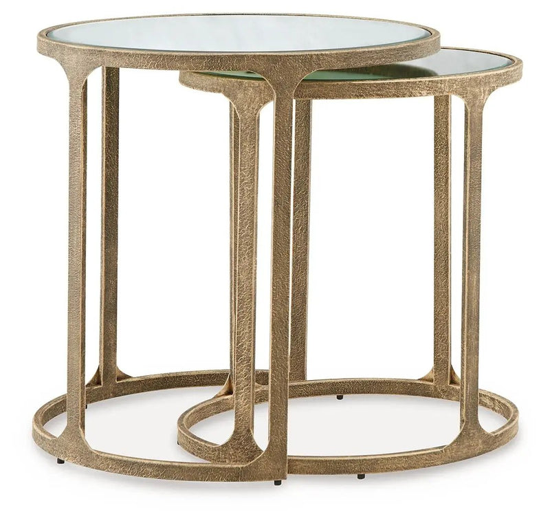 Irmaleigh - Accent Table Set (Set of 2) - Antique Black by Unique Piece Furniture