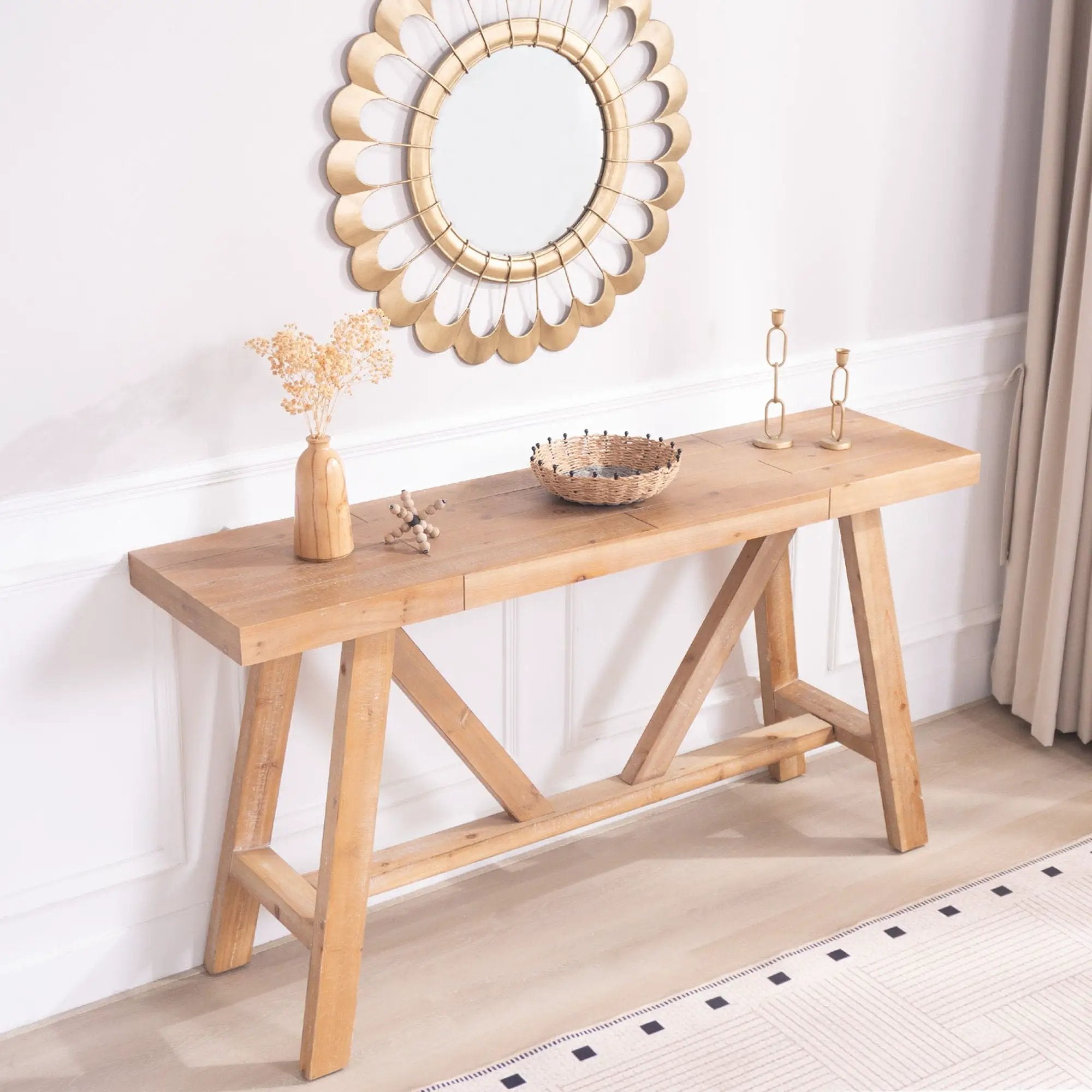 A-Frame Console Table - Natural by Unique Piece Furniture
