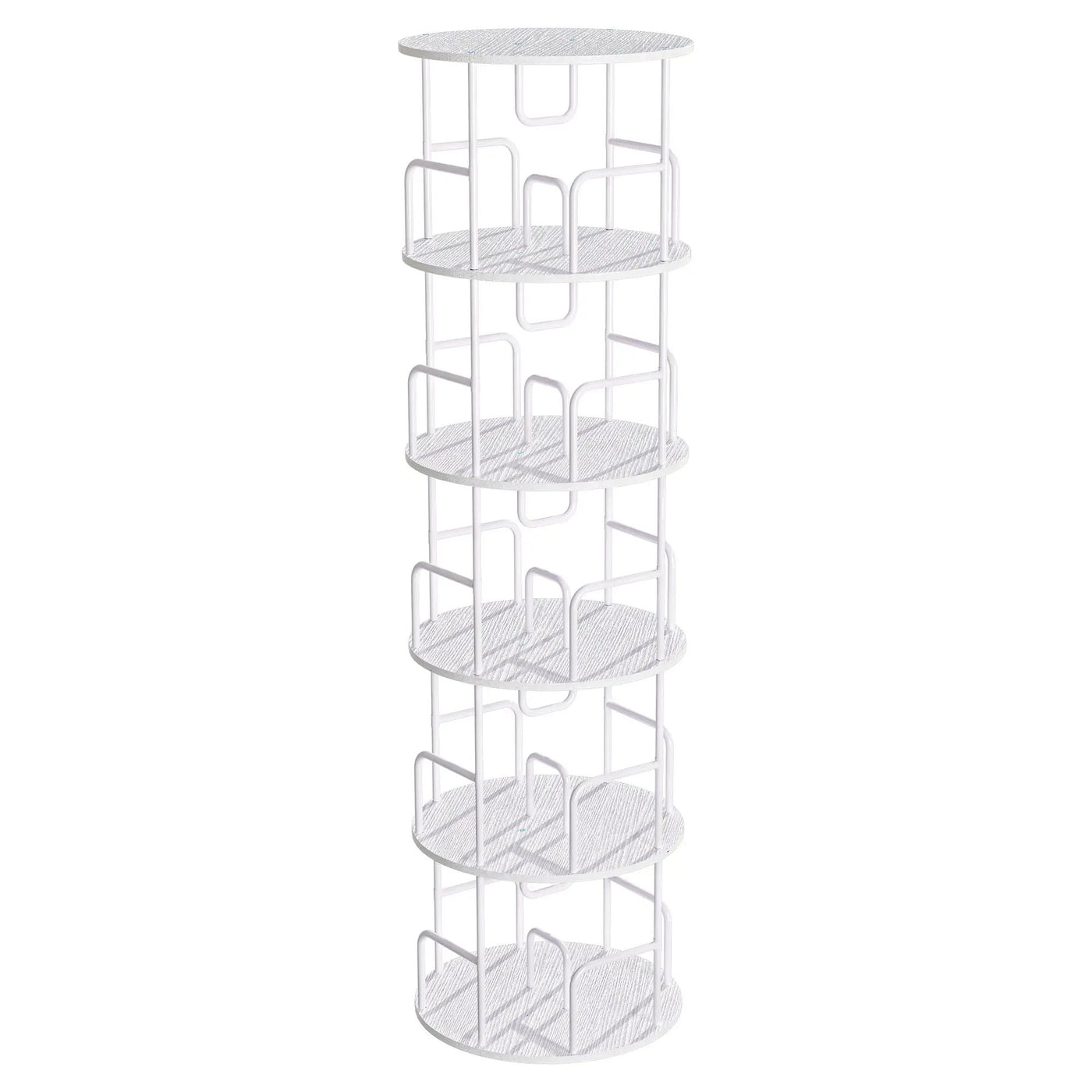 Rotating Bookshelf Tower 5 Tier Spinning 360 Degree Revolving Storage Shelf by HouseOfZazla