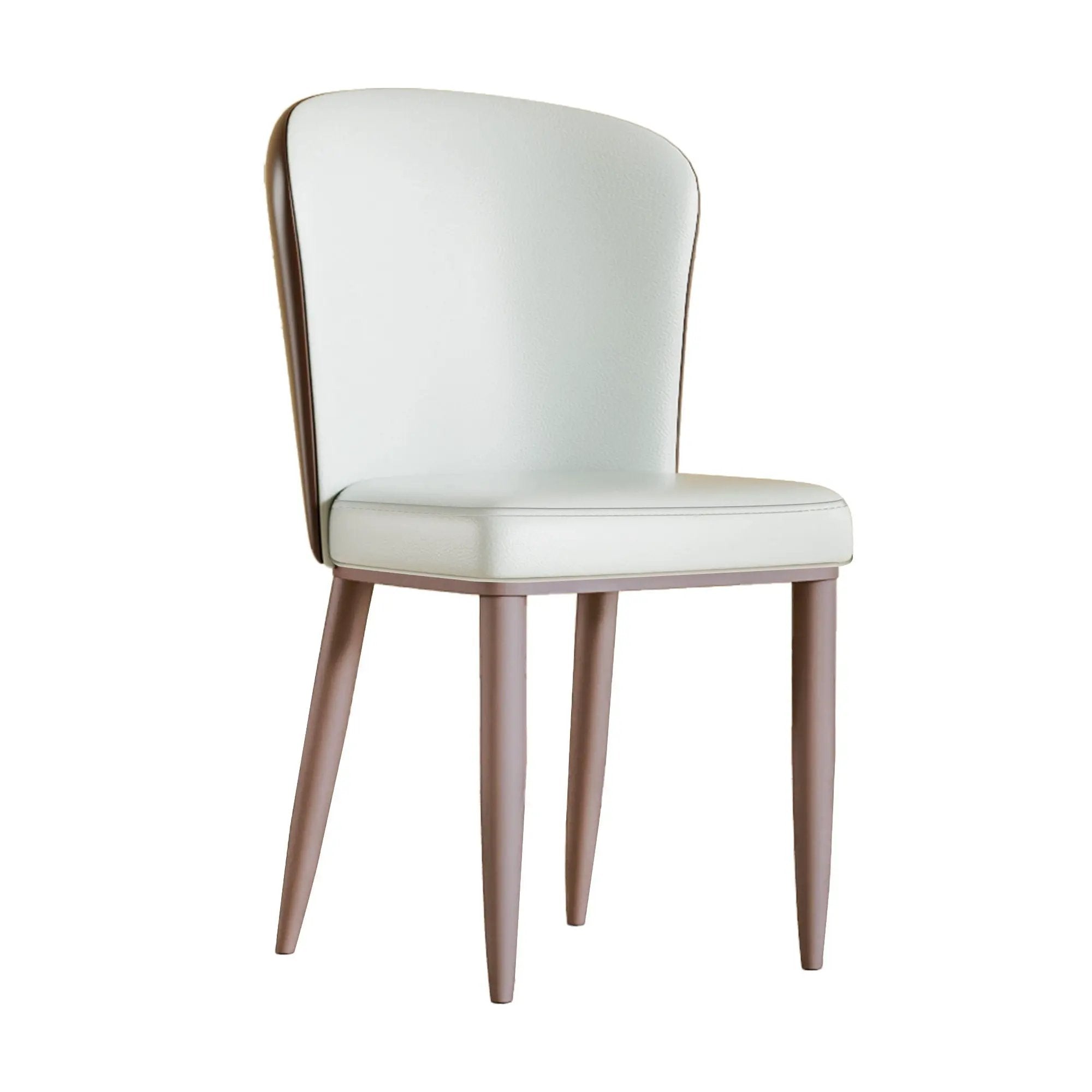 Dining Chair With Carbon Steel Legs, Comfortable Seating, (Set of 2) - White by HouseOfZazla