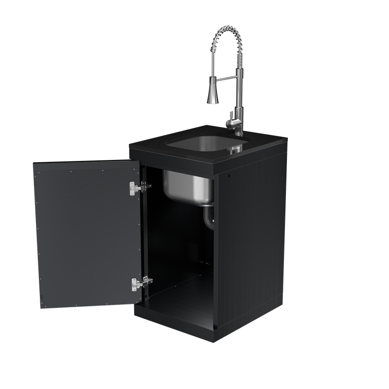 Sink Cabinet with Tap Stainless Steel Outdoor Kitchen Islands by HouseOfZazla