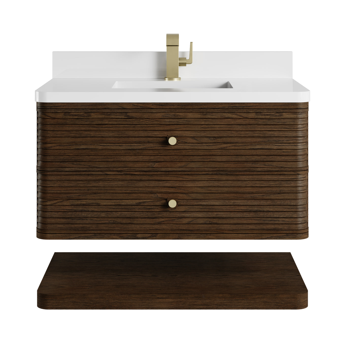 James Martin Allamari 36" Floating Single Bathroom Vanity, Sable, view 19