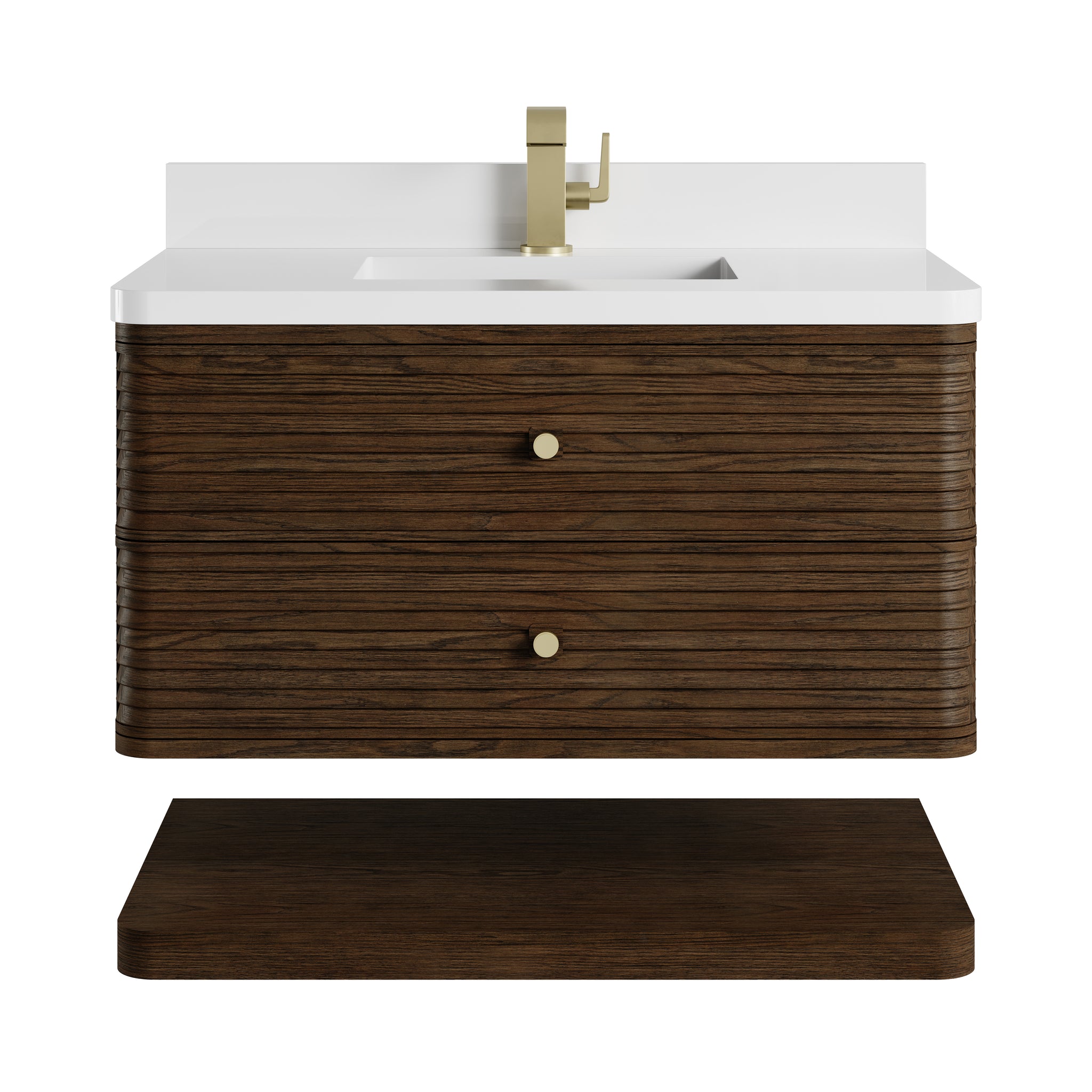 James Martin Allamari 36" Floating Single Bathroom Vanity, Sable, view 19