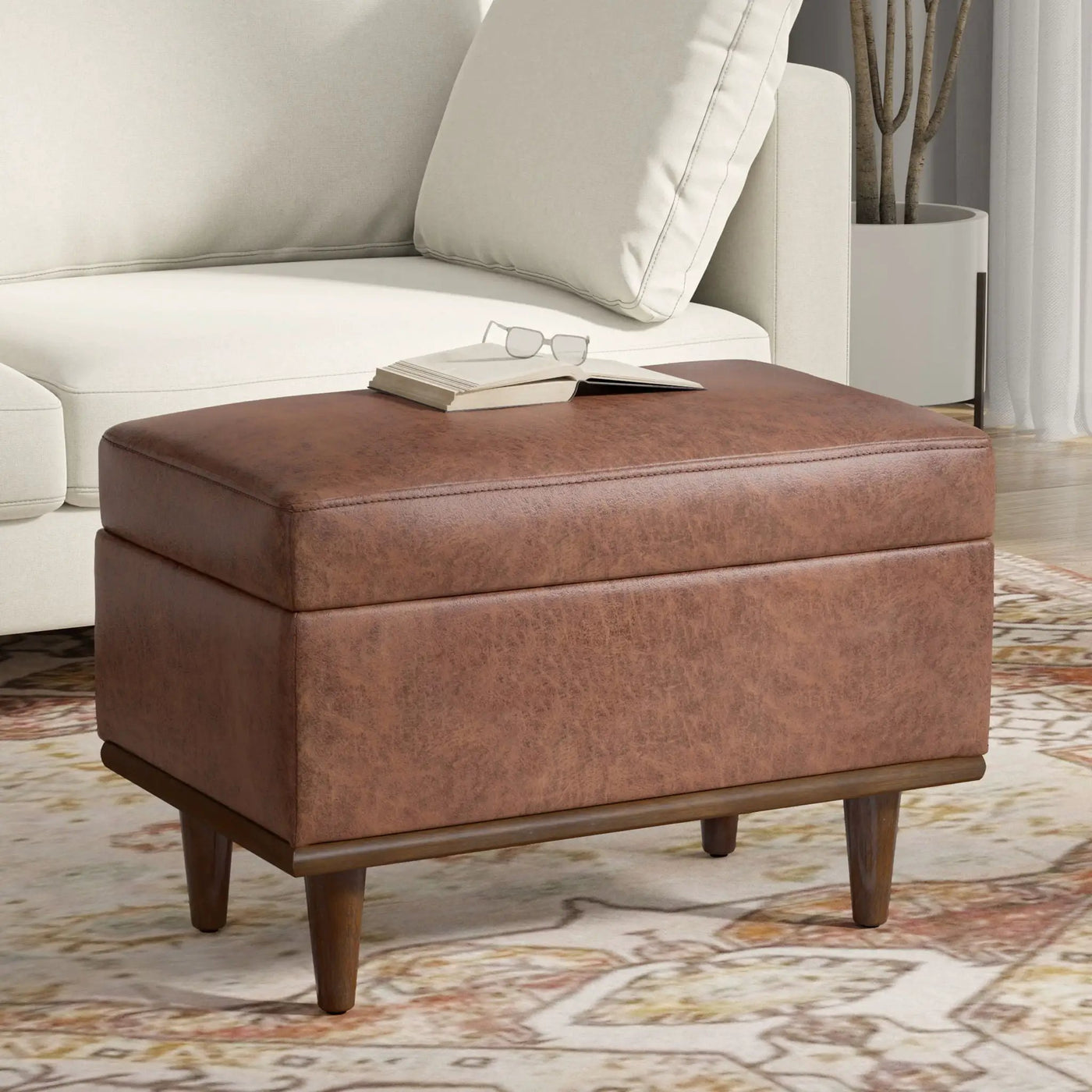 Shiloh - Small Storage Ottoman by HouseOfZazla