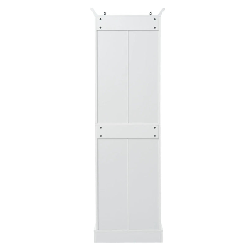 Bathroom Vanity With 2 Damping Hinge Doors, 3 Drawers, Adjustable Shelves - White by HouseOfZazla