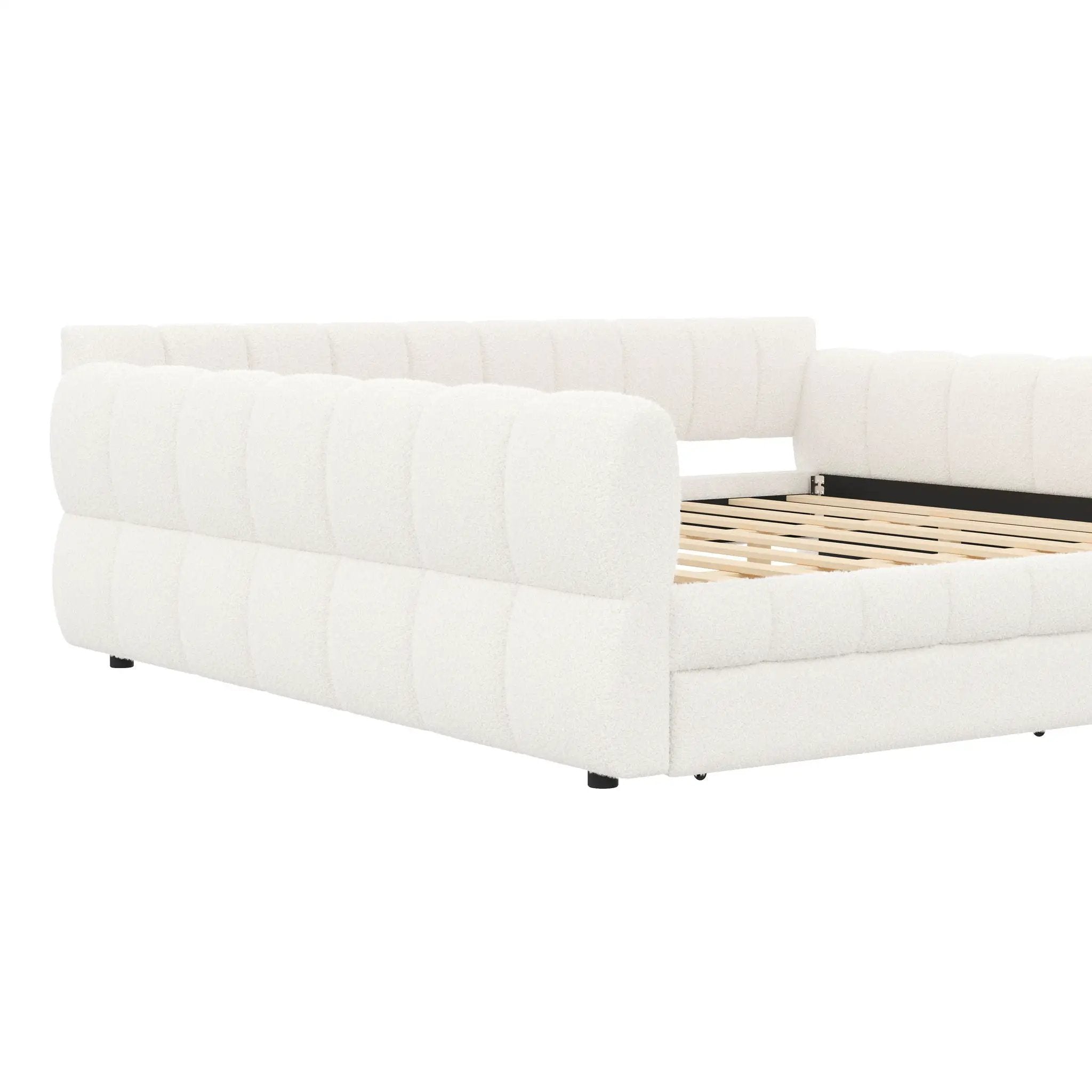Upholstered Platform Bed With USB Charging And 2 Storage Drawers by HouseOfZazla