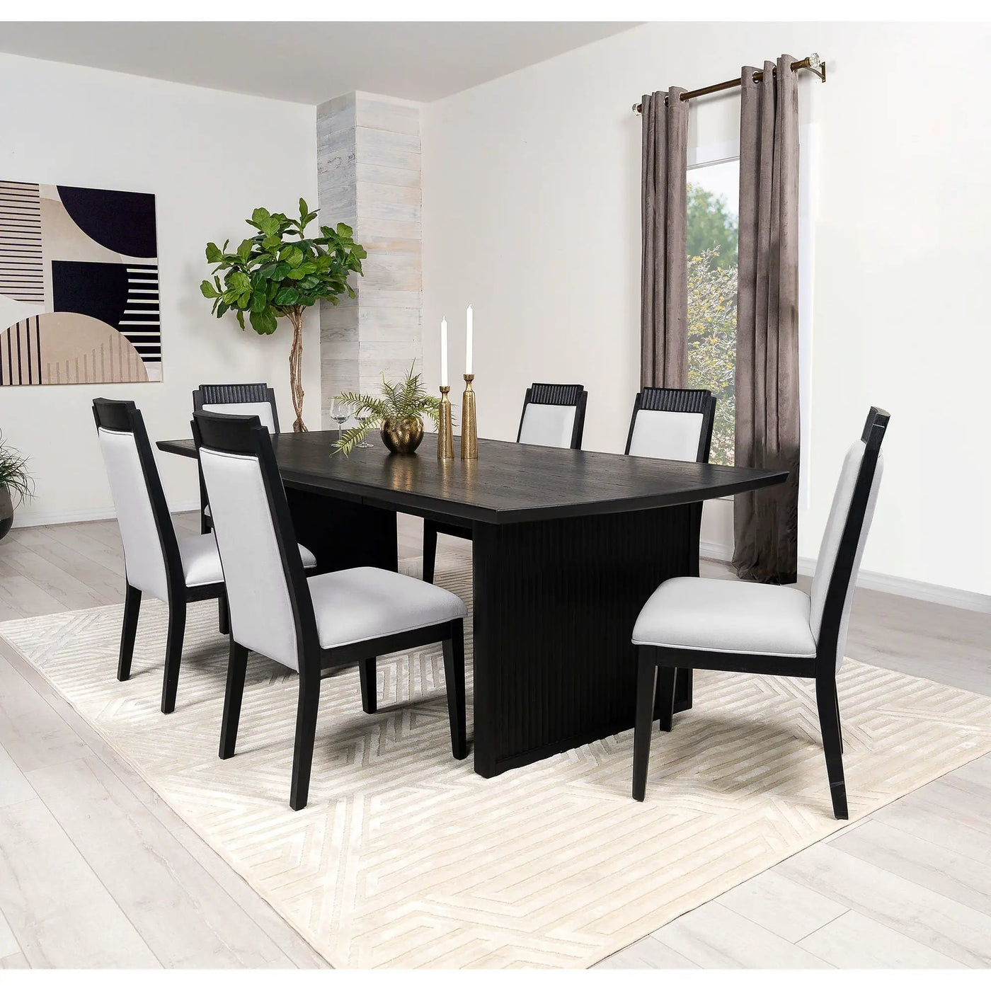 Mason - Dining Set With Extension Leaf by HouseOfZazla