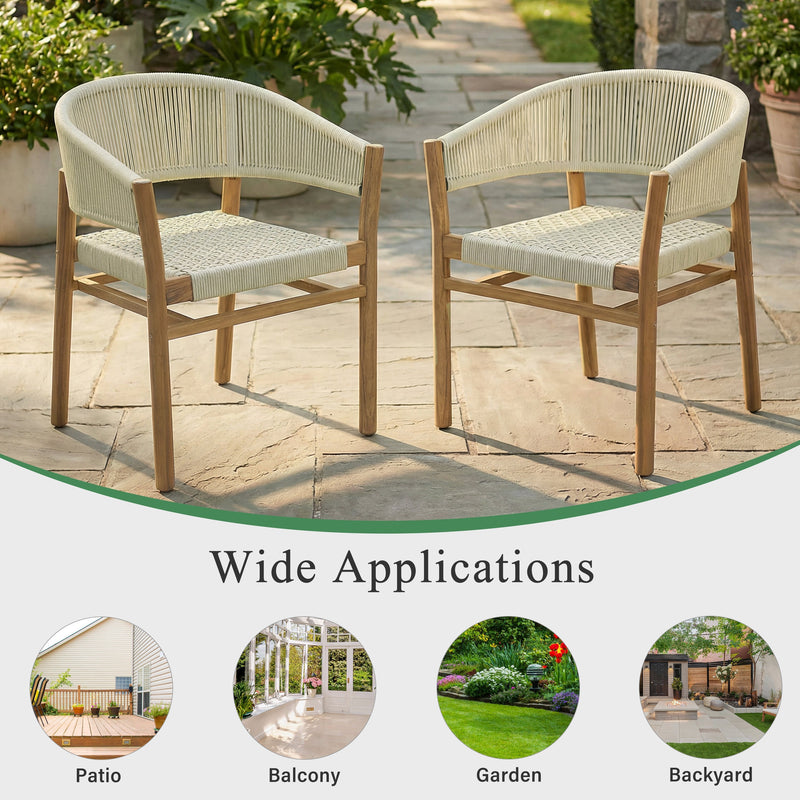 Outdoor Accent Chair Set - 2 Person Seating Group by HouseOfZazla