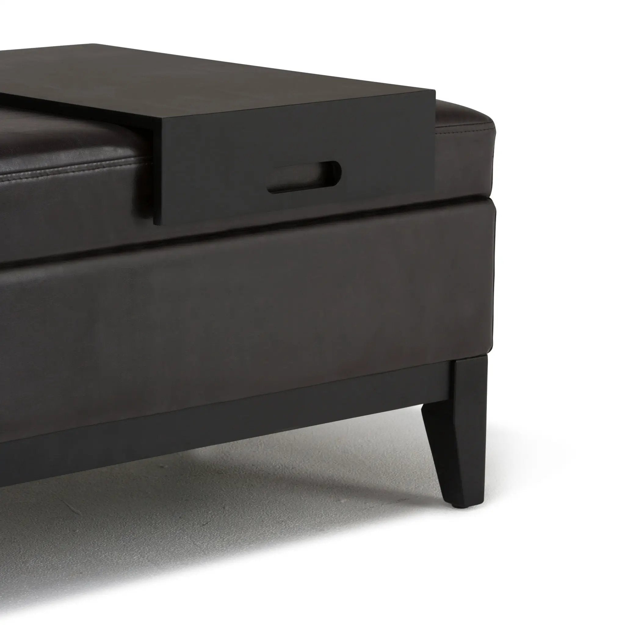 Oregon - Contemporary Storage Ottoman Bench With Tray by Unique Piece Furniture