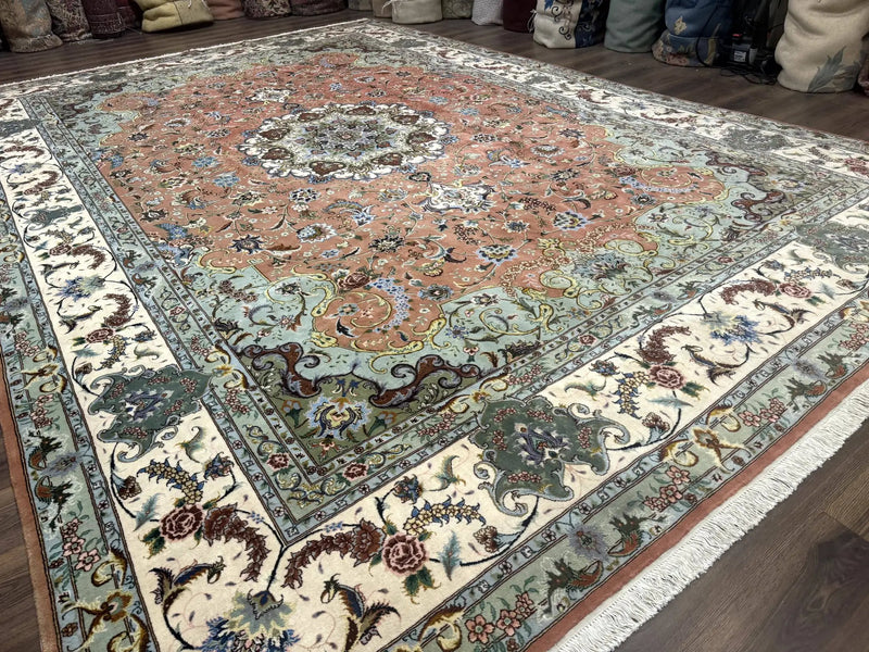 Palace Size Persian Tabriz Rug 12x17, Medallion Carpet, Fine 250 KPSI, Stunning by Jewel Rugs
