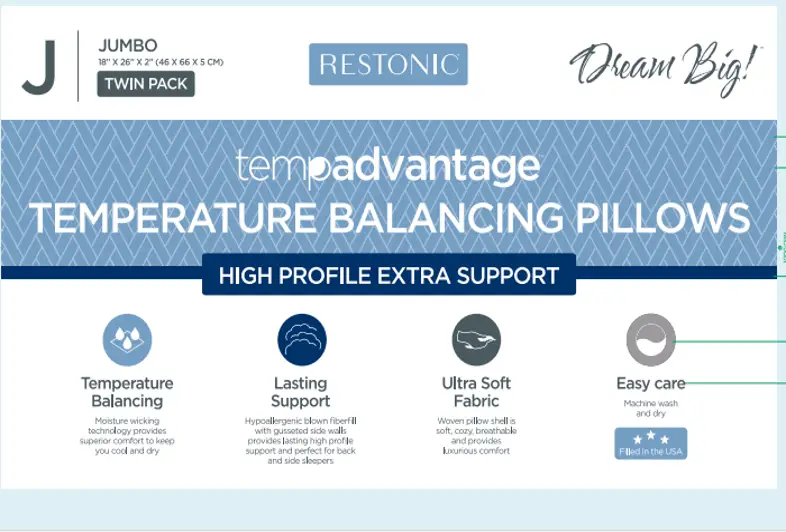 Tempadvantage Twin Pack Bed Pillows by HouseOfZazla