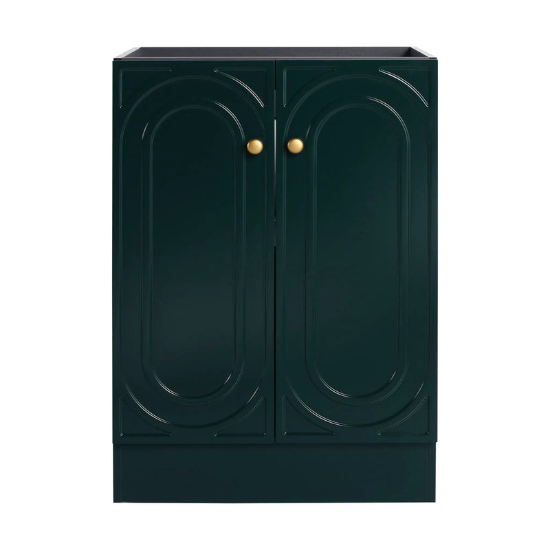 Modern Freestanding Bathroom Vanity With Soft Close Cabinet Doors by HouseOfZazla