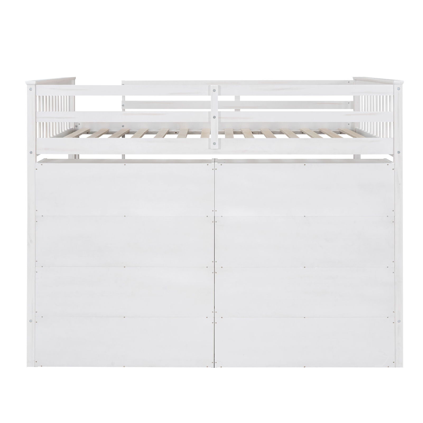 Loft Bed With 8 Open Storage Shelves And Built In Ladder by HouseOfZazla