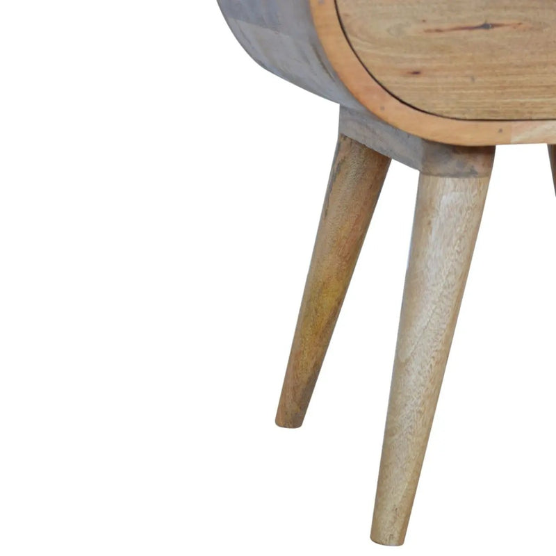 Circular Open Bedside Nightstand by HouseOfZazla