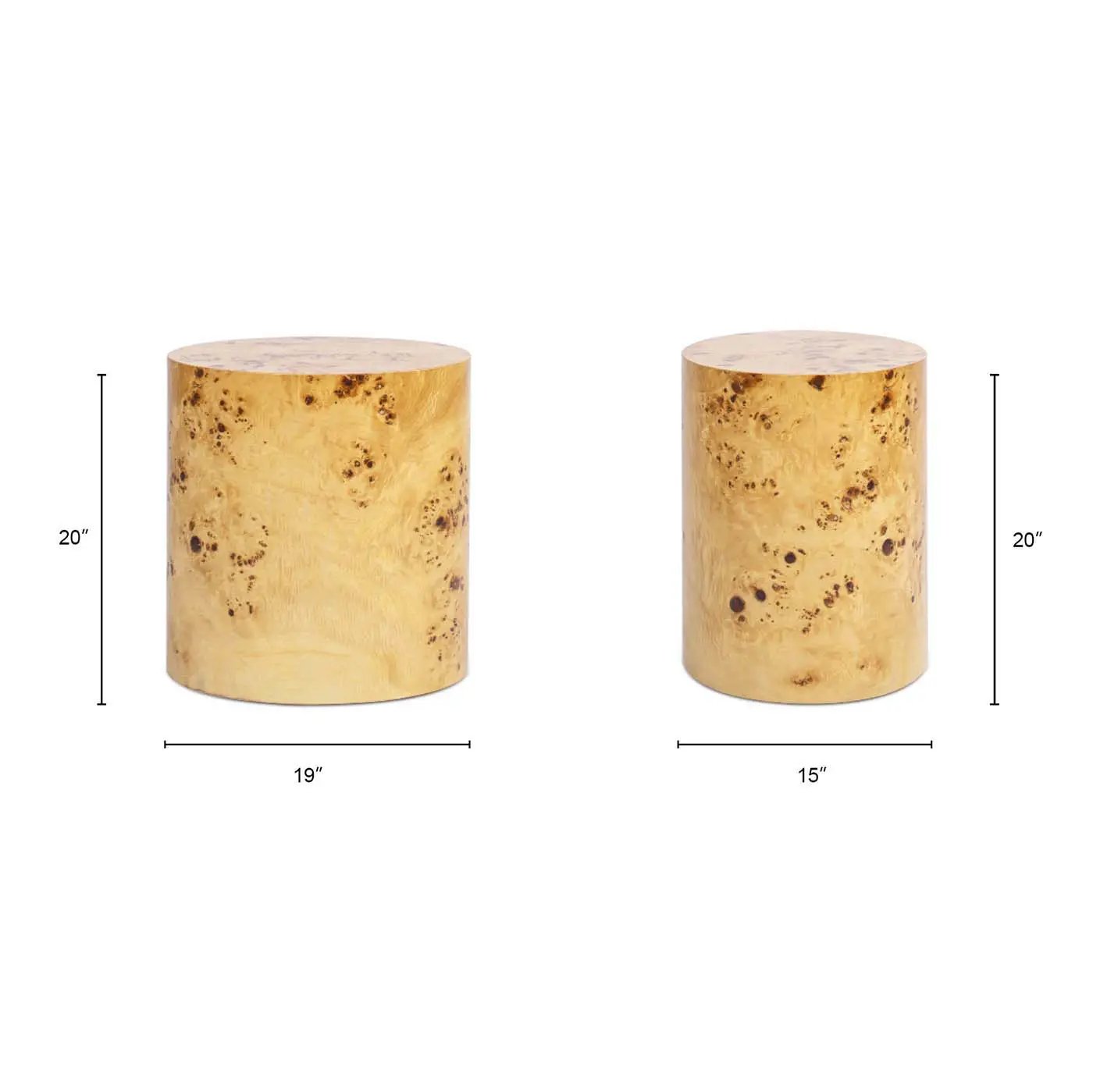 Nebula - Accent Oval Pillar Side Table by HouseOfZazla