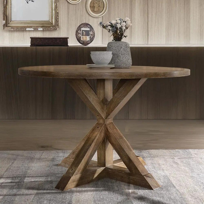 Wallace II - Dining Table - Weathered Oak by Unique Piece Furniture