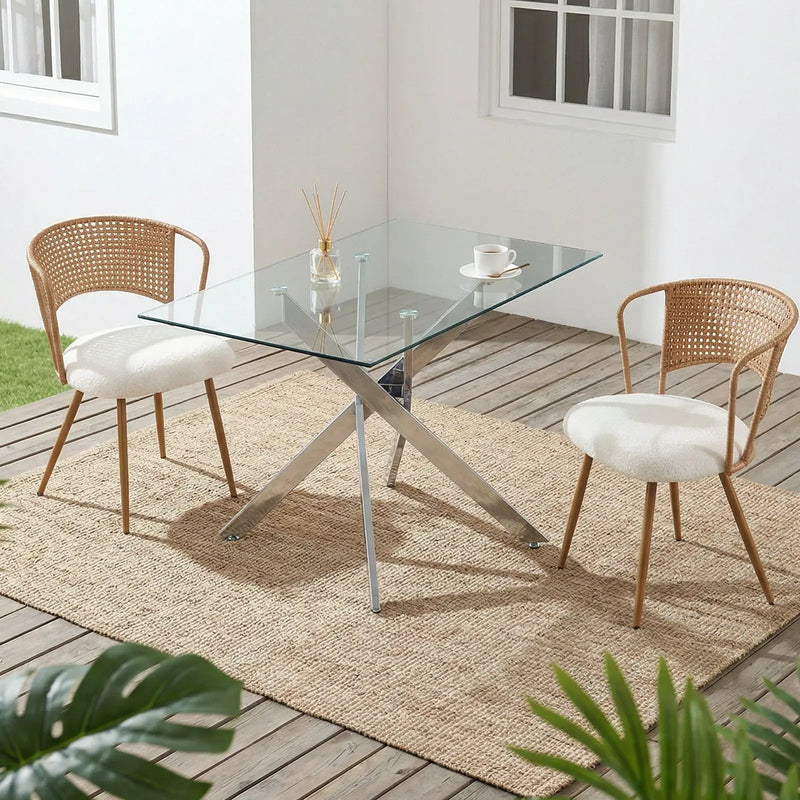 Wicker Dining Chairs - 2-Piece Set - Farmhouse Style, photo 5 of 9