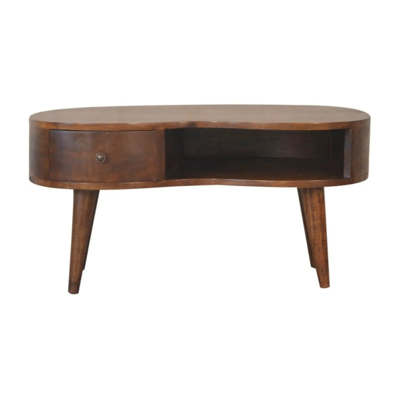 Wave Coffee Table With 1 Drawer by HouseOfZazla