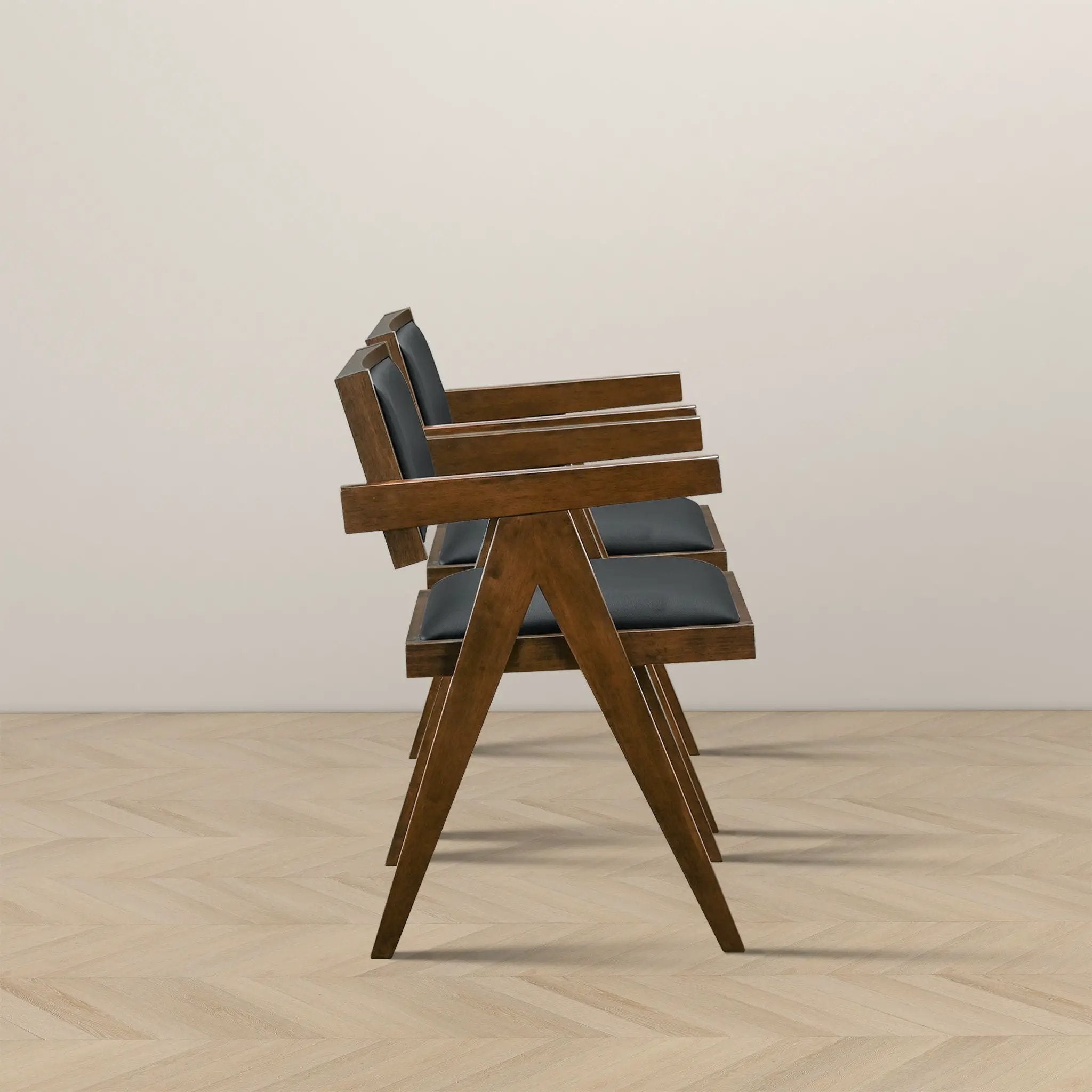Athena - Dining Chair (Set of 2) - Black / Brown by Unique Piece Furniture