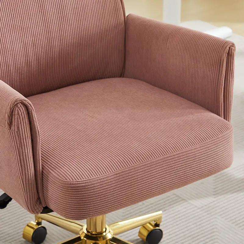 Mid-Back Liftable Office Chair in Light Pink by HouseOfZazla