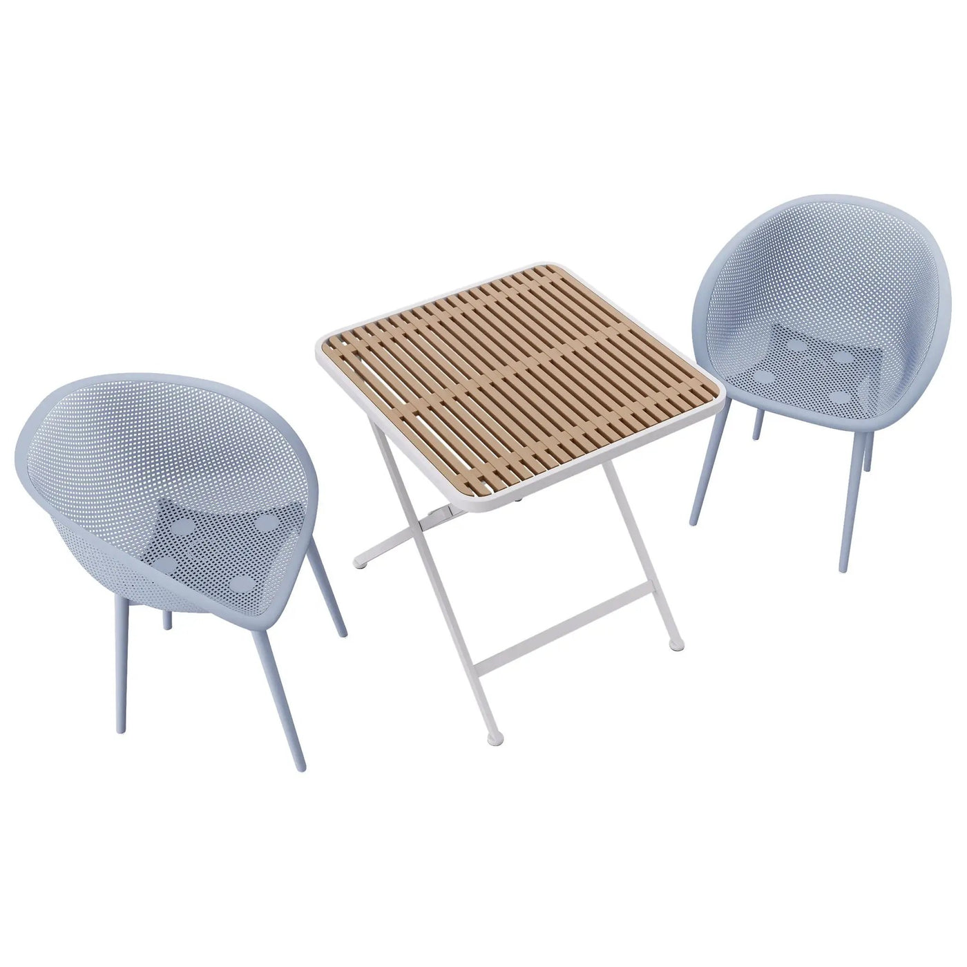 2 Pack Lounge Chair Set & Folding Square Table by Unique Piece Furniture