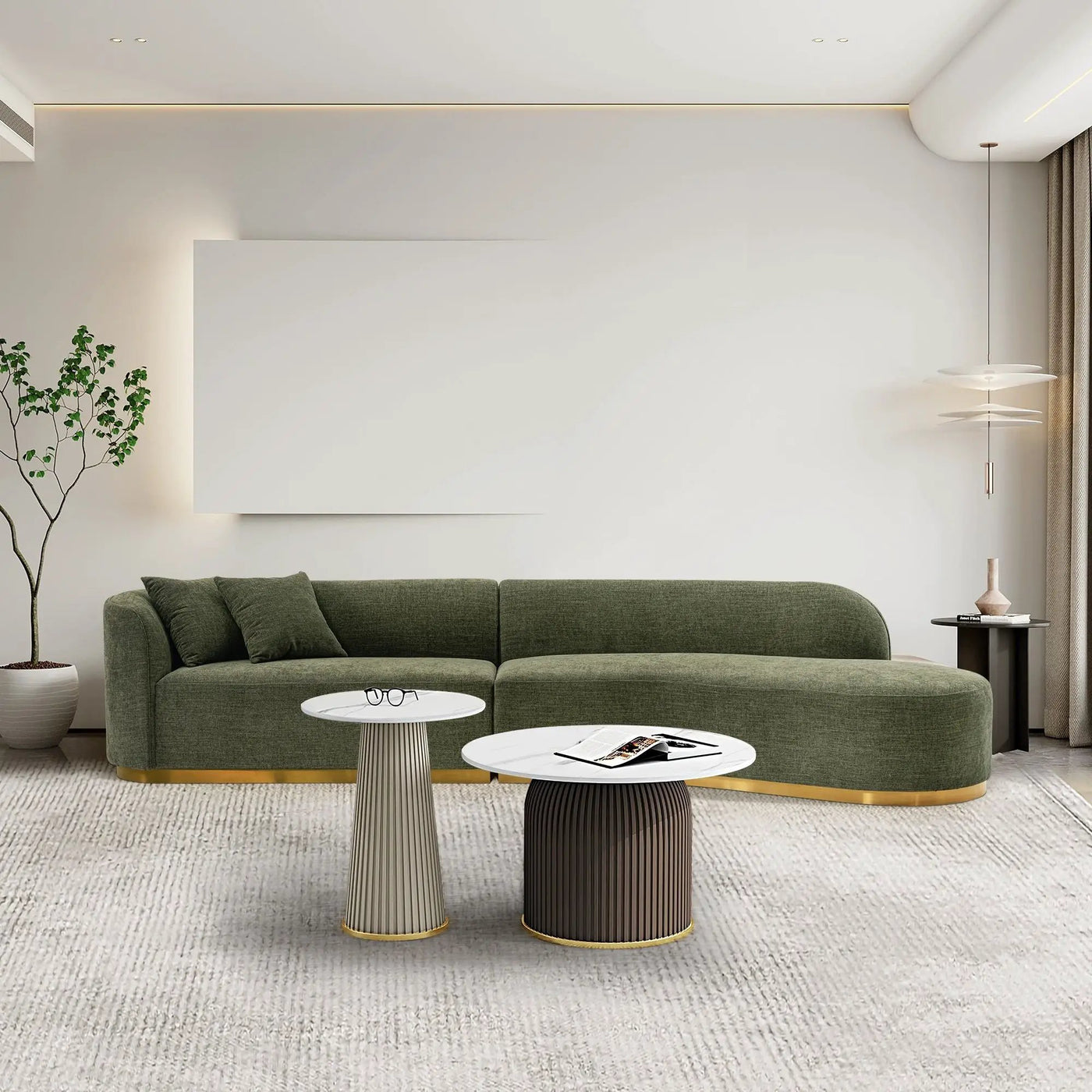Daria - Sofa Sectional With Pillows, 2 Piece Design by HouseOfZazla