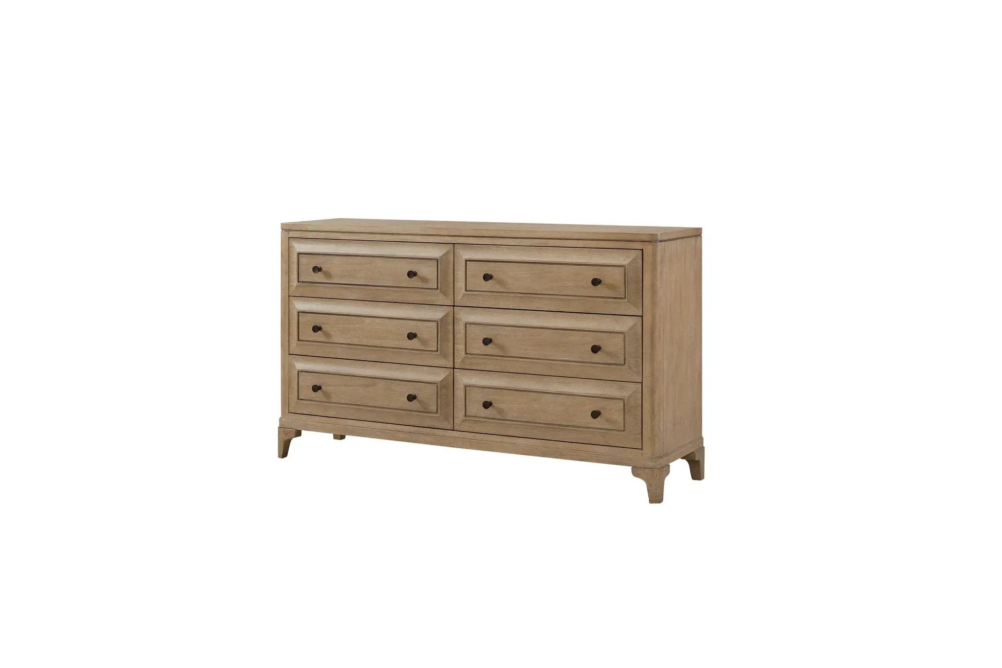 Queen Canopy Bedroom Set With A 2 Drawer Nightstand A Dresser With Poster Mirror And A Door Chest - Sand by HouseOfZazla