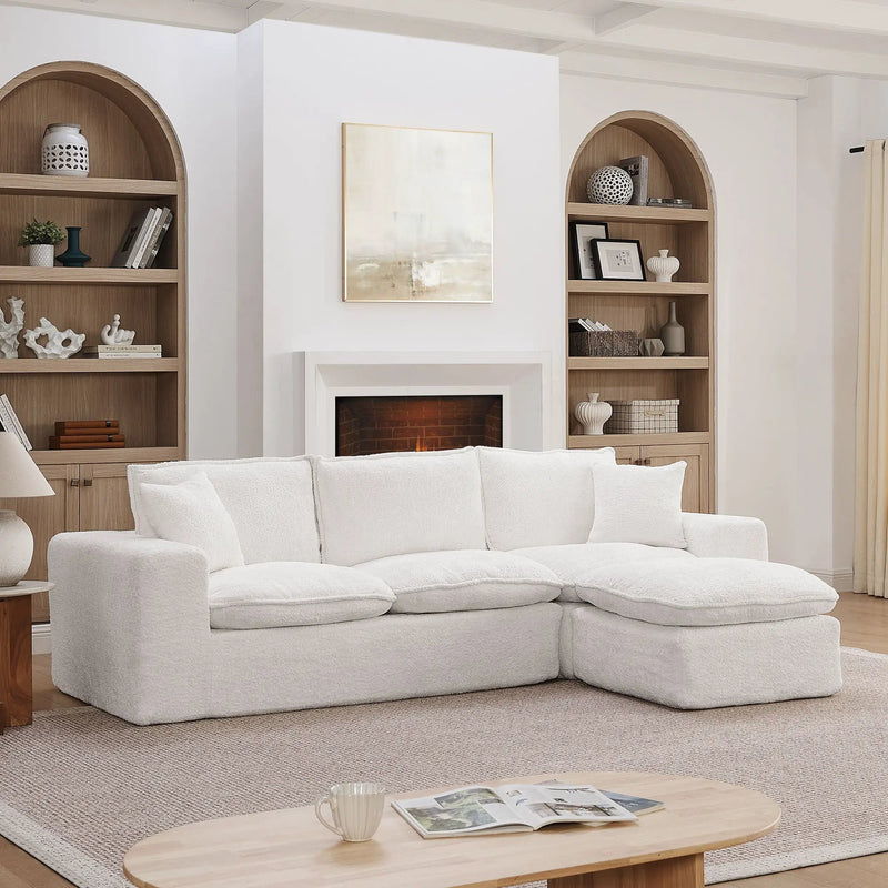 Sectional Sofa With Moveable Ottoman by Unique Piece Furniture