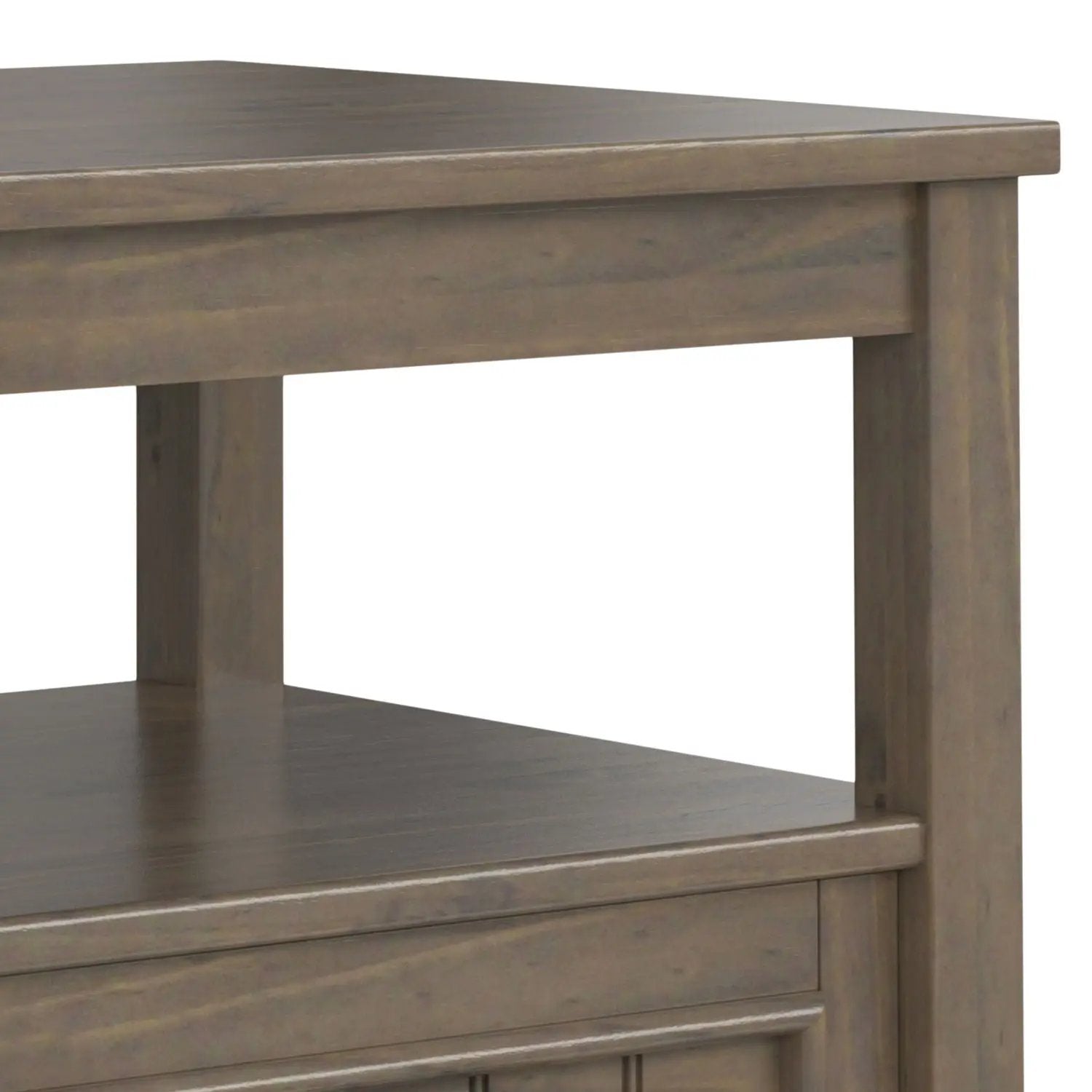 Lev - End Table With Bottom Drawer - Smoky Brown by Unique Piece Furniture