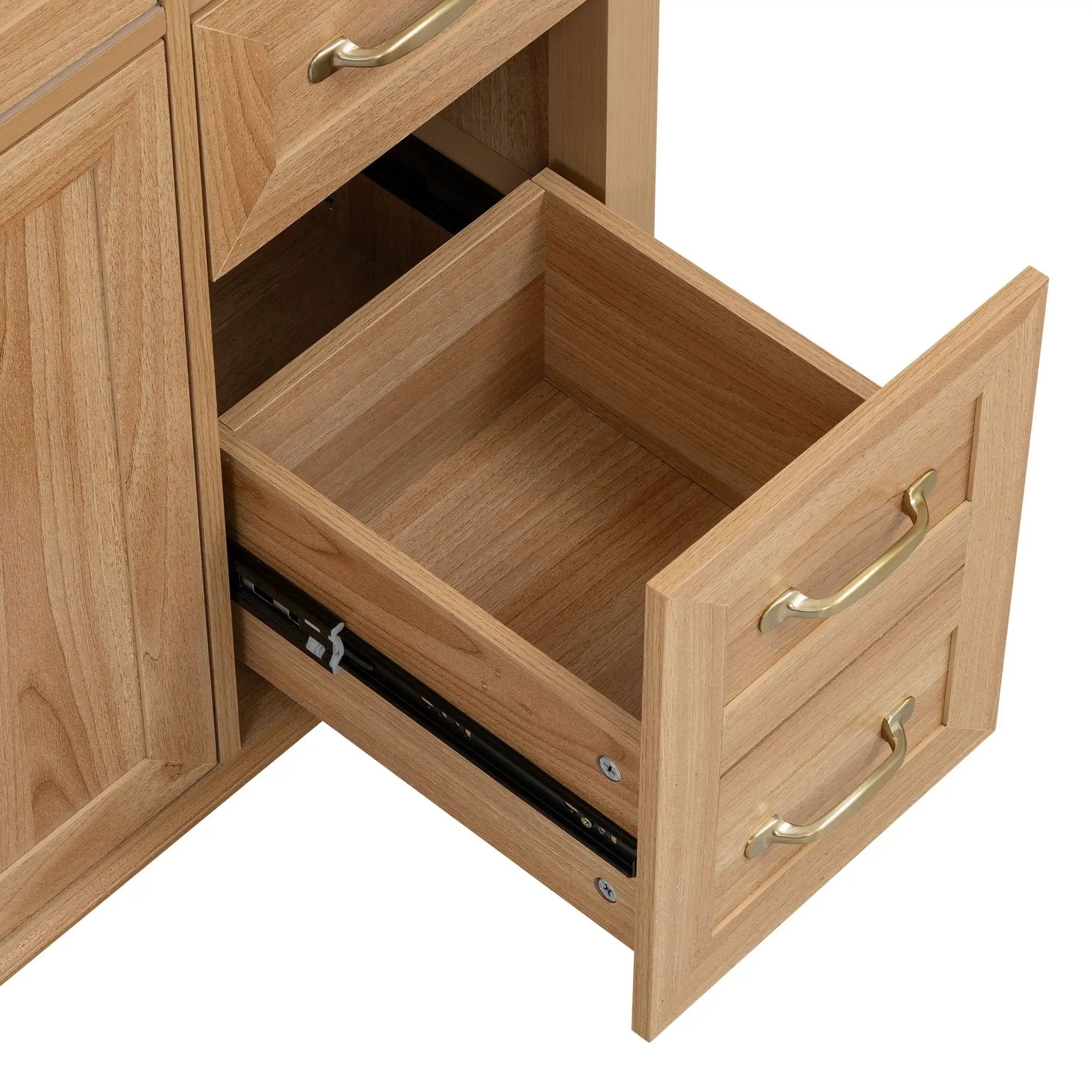 Bathroom Vanity With Sink, Soft Close Doors & Drawers - Wood by HouseOfZazla