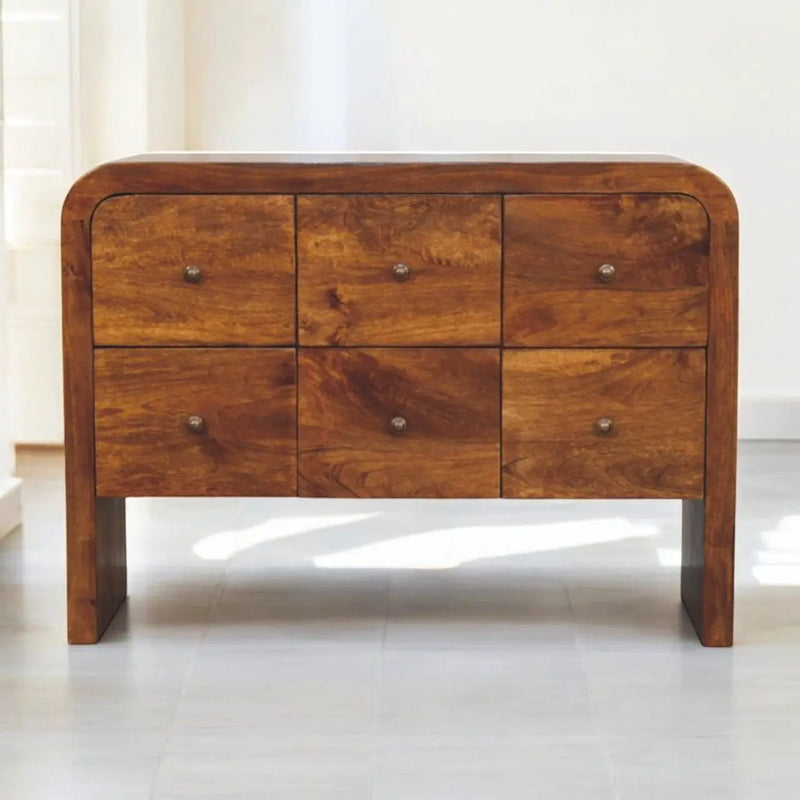 Darcy - 3 Over 3 Drawer Chest - Brown by HouseOfZazla
