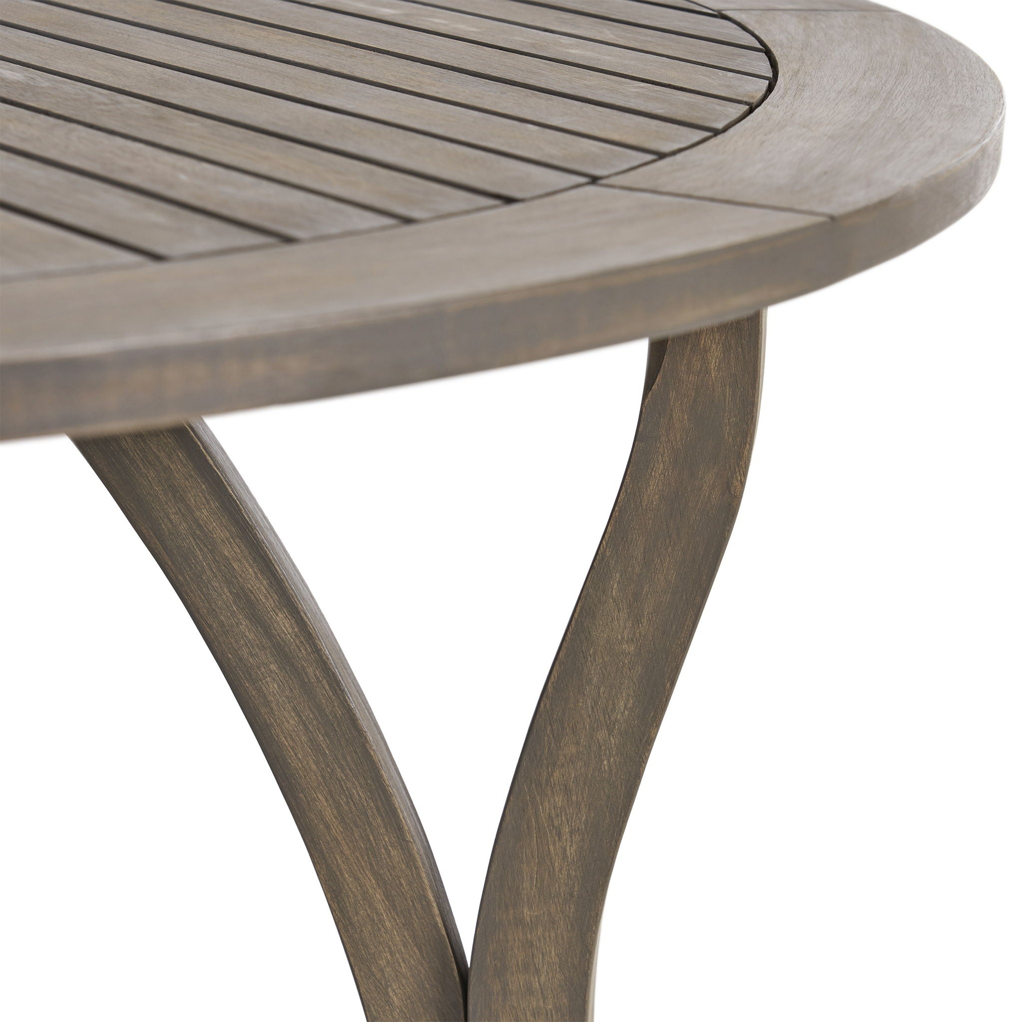 Hermosa Outdoor Acacia Wood Circular Dining Table by HouseOfZazla