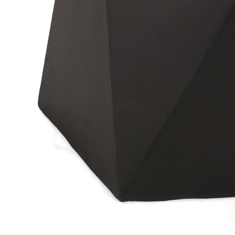 Side Table With Geometric Design by HouseOfZazla