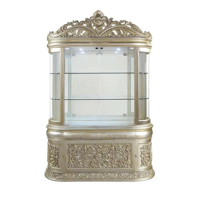 Sorina - Curio - Antique Gold by Unique Piece Furniture