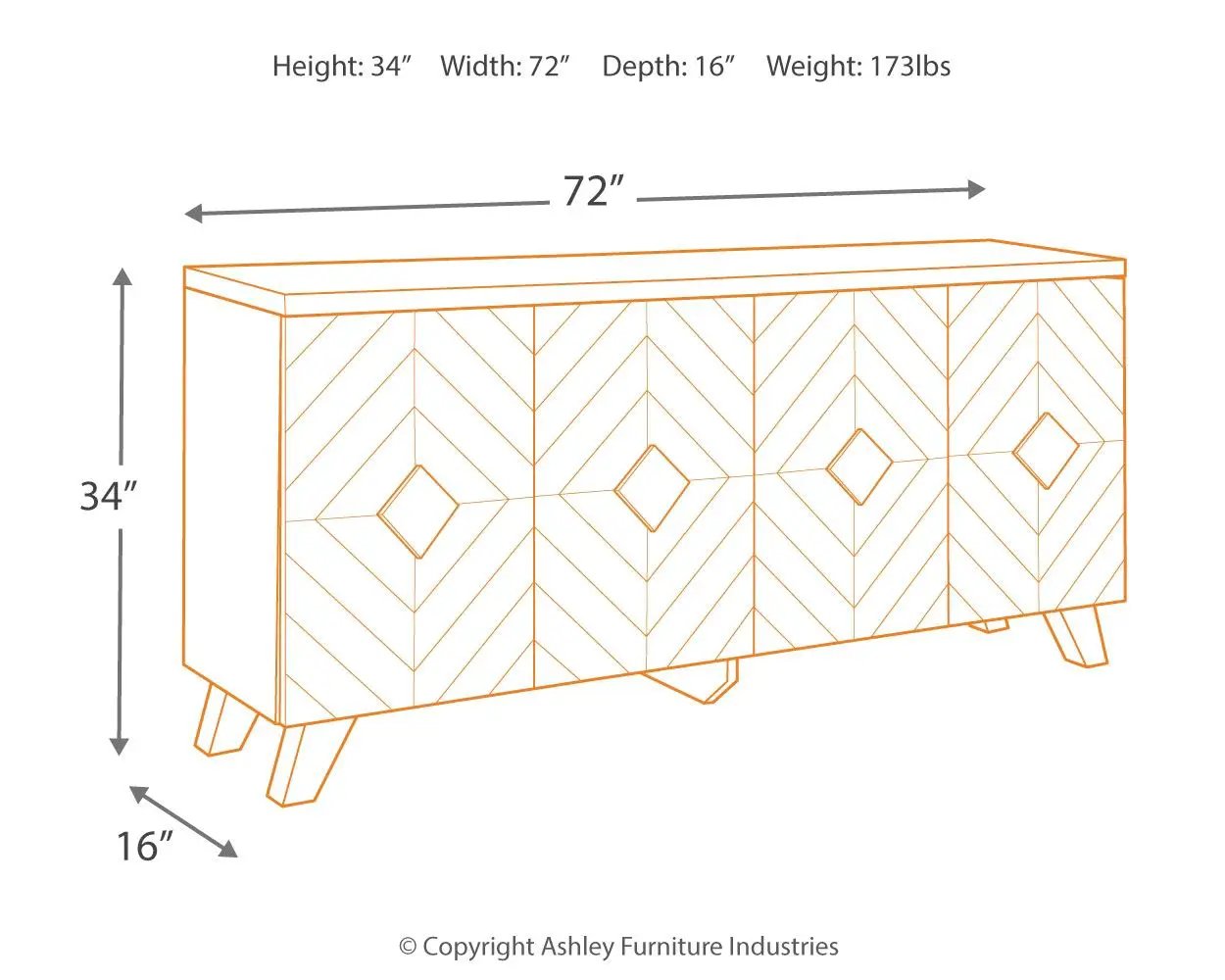Robin Ridge - Accent Cabinet - Brown / Beige by Unique Piece Furniture