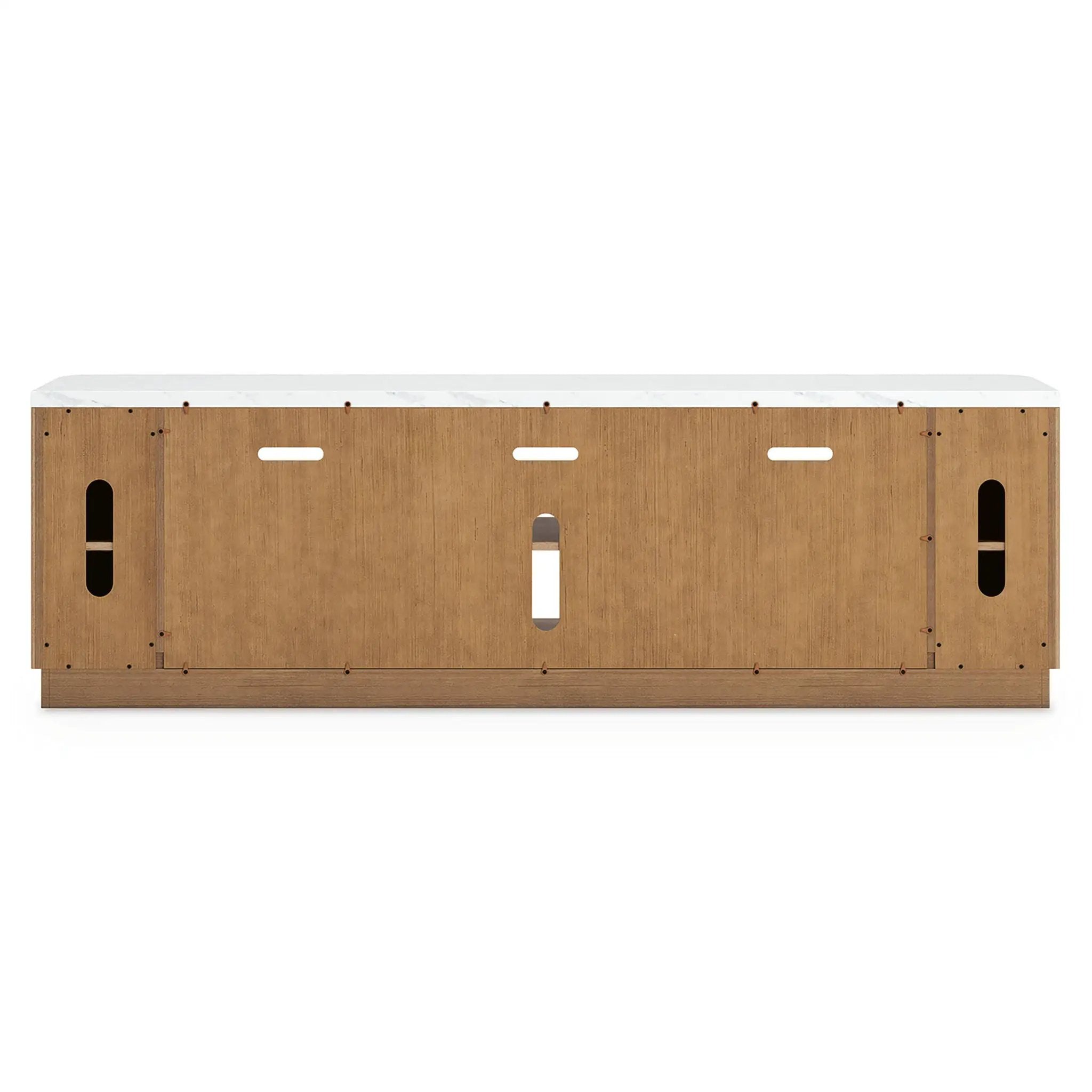 Camdill - XL TV Stand With Fireplace Option - Light Brown by Unique Piece Furniture