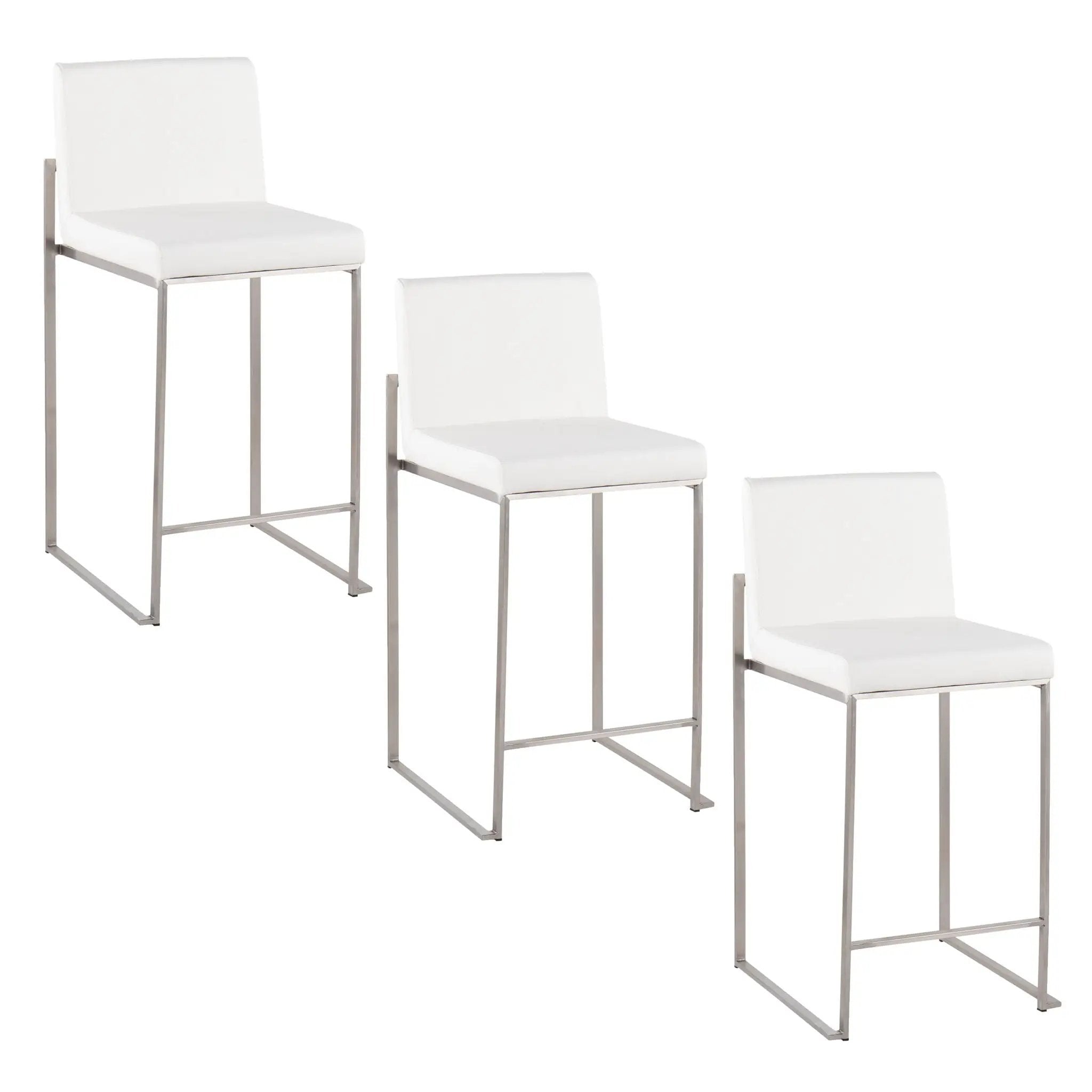 Fuji - Contemporary High Back Counter Stool, Functional Design by HouseOfZazla